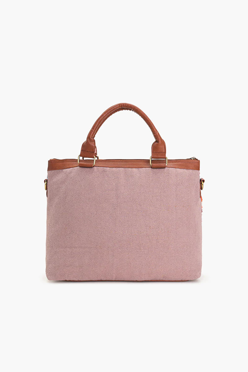 THE SOHO TAN TUFTED TOTE