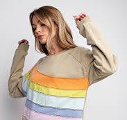 Rainbow Appliqué Pull Over