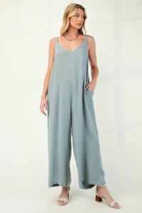 LINEN OVERALLS