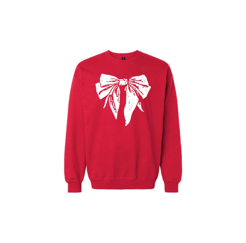 Red Bow Crewneck