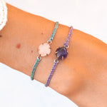 Pura Vida Crystal Cove Bracelet-Purple