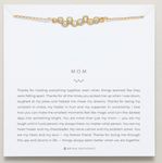 Mom Necklace - Gold