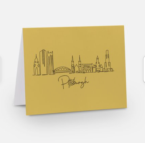 Pittsburgh Skyline card