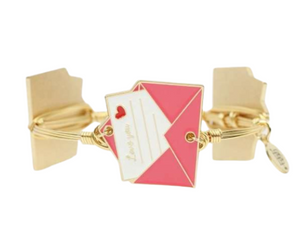 Bourbon and Bow ties- THE LOVE LETTER BANGLE BRACELET