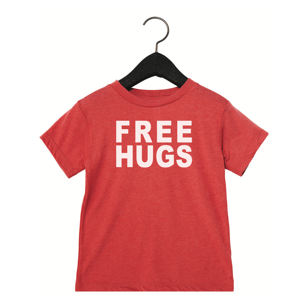 Red Free Hugs Youth T-Shirt