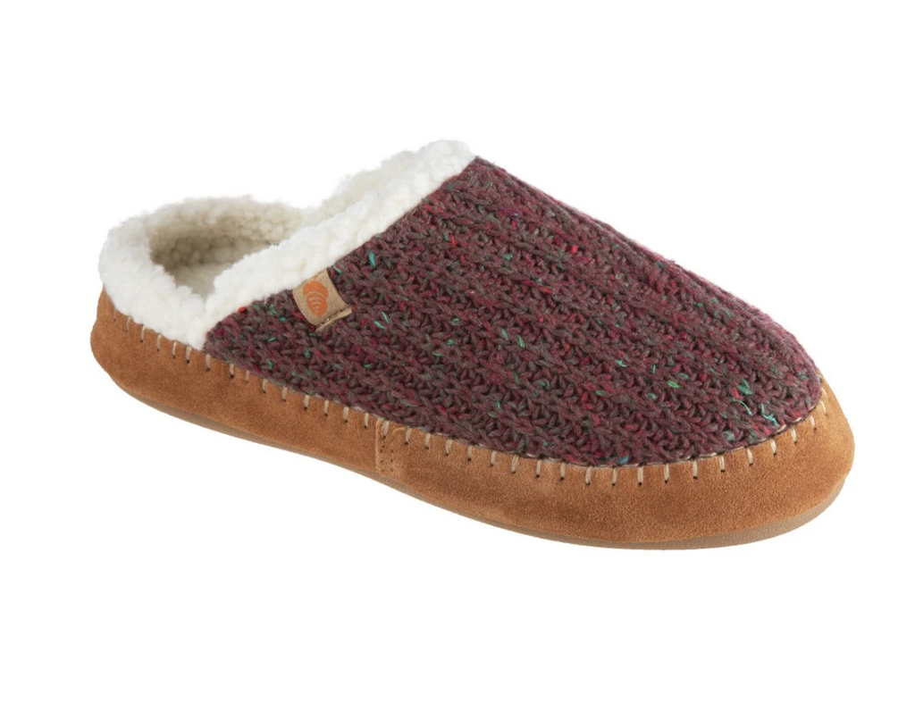 Acorn Camden recycled clog (garnet)